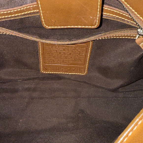 Coach Elegant Brown Leather Shoulder Bag The Coach Hamptons 7789 Hobo bag - Picture 9 of 14